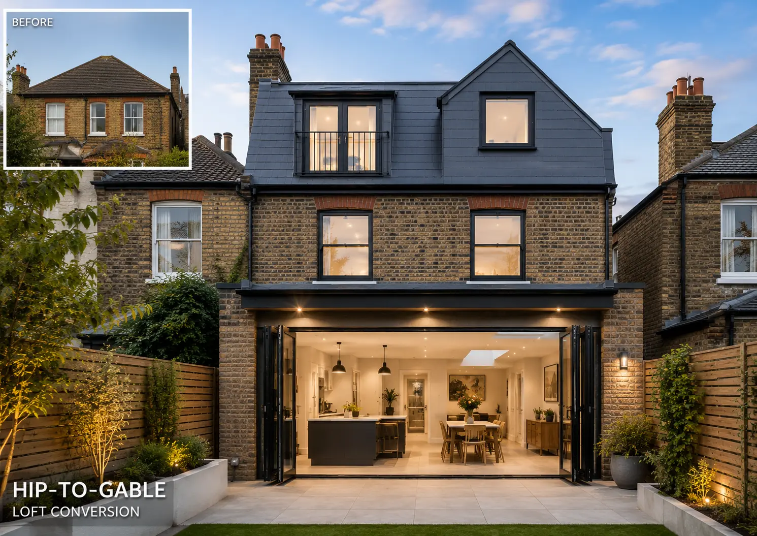 Hip-to-gable loft conversion in Leytonstone East London