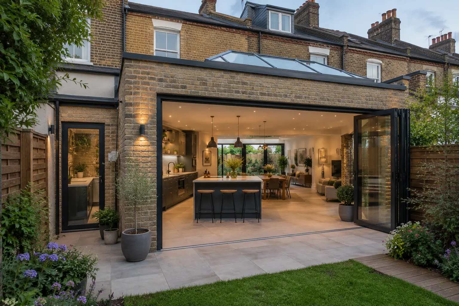 Side return and rear extension combined on a Wimbledon home