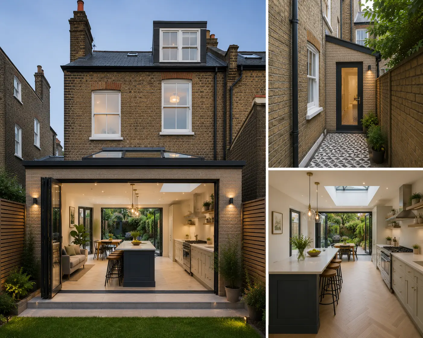 Side return single storey extension in Fulham, West London