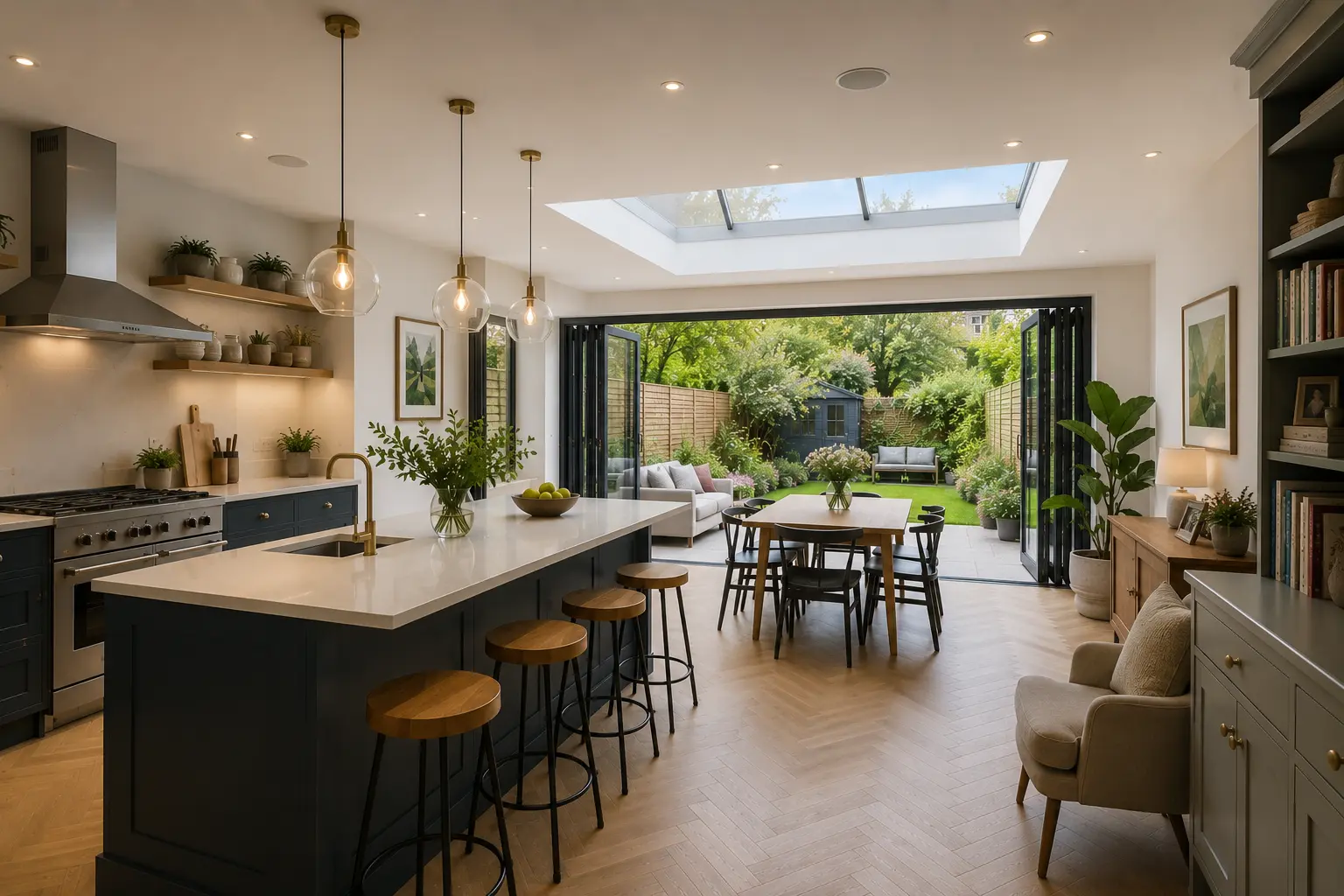 Rear kitchen-diner extension project in Isleworth, West London