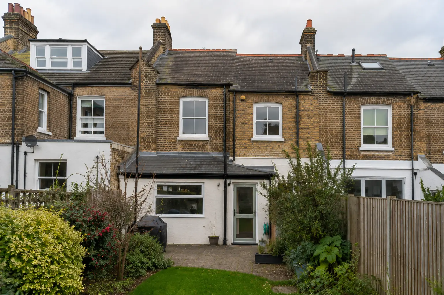 Before rear dormer loft conversion on a terraced house in Balham, South London