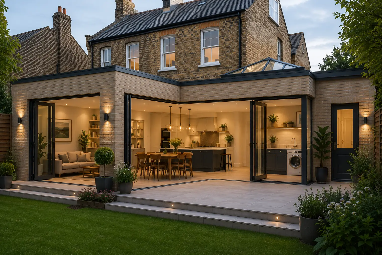 Wrap-around single storey extension in Hounslow, West London